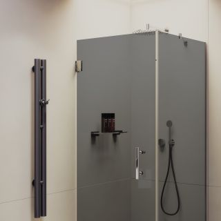 Душевой уголок MaybahGlass MGY-1309-4 100x100см хром/графит